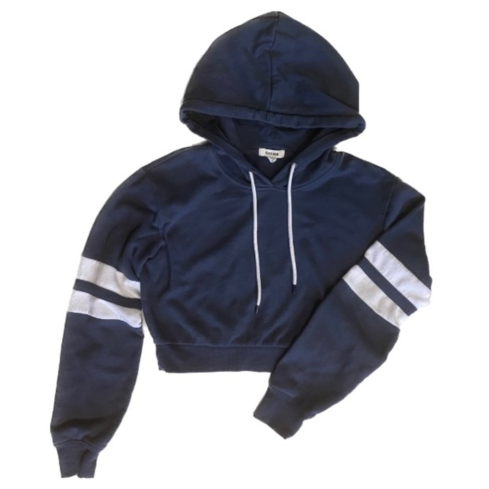 Garage Cropped Varsity Hoodie